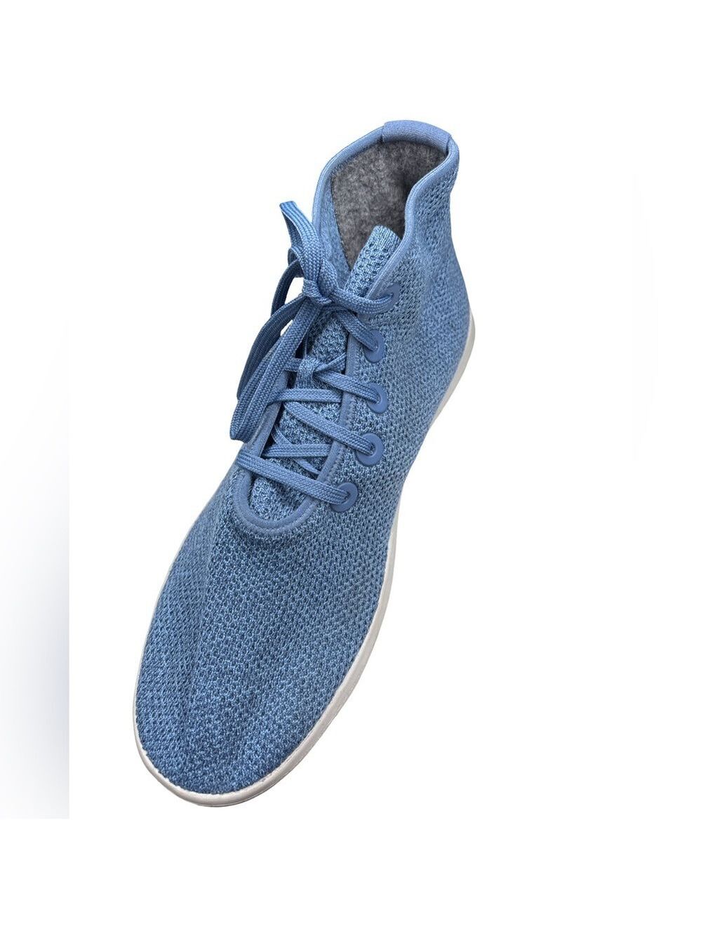 Allbirds Men's Treetopper Sky Blue Knit High Top Sneakers 14